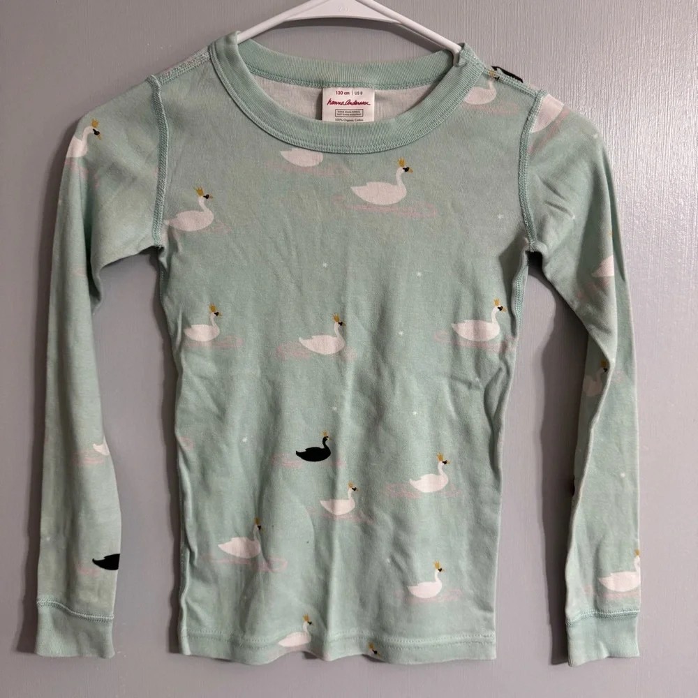 Hanna Andersson Mint Green Long Sleeve Tee Size 8